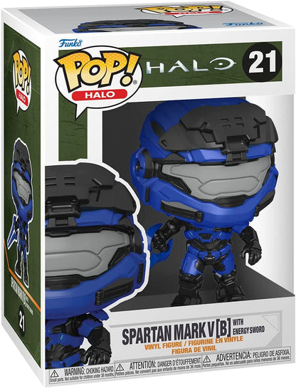 Funko Pop! Games: Halo Infinite - Spartan Mark V [B] With Blue Energy Sword