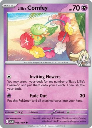 Lillie's Comfey 068/159 - SV09 Journey Together Reverse Holofoil