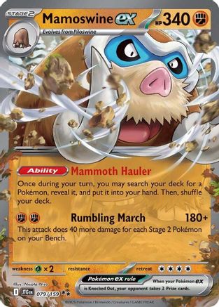 Mamoswine ex 079/159 - SV09 Journey Together Holofoil