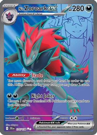 N's Zoroark ex 175/159 - SV09 Journey Together Holofoil