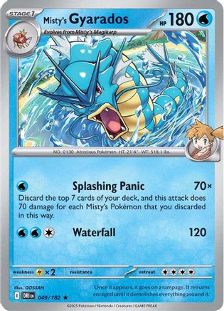 Misty's Gyarados 049 - SV10 Destined Rivals Holofoil