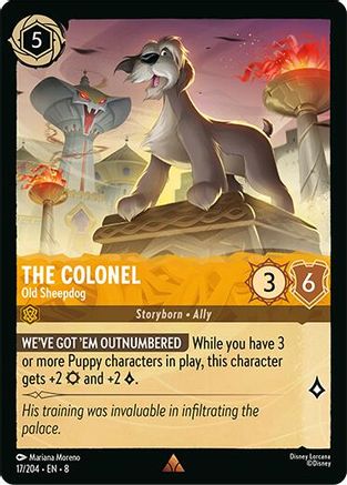 The Colonel - Old Sheepdog (17/204) - Reign of Jafar Cold Foil
