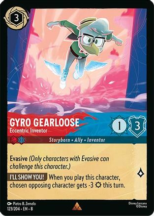 Gyro Gearloose - Eccentric Inventor (123/204) - Reign of Jafar Cold Foil