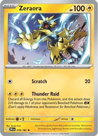Zeraora 078 - SV10 Destined Rivals Reverse Holofoil