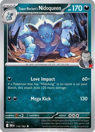 Team Rocket's Nidoqueen 116 - SV10 Destined Rivals