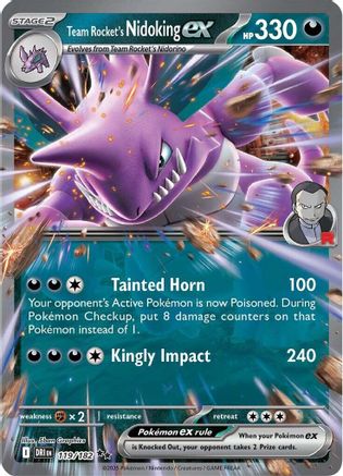 Team Rocket's Nidoking ex 119/182 - SV10 Destined Rivals Holofoil