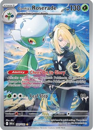 Cynthia's Roserade 184/182 - SV10 Destined Rivals Holofoil