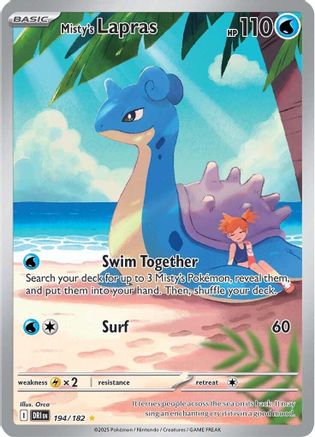 Misty's Lapras 194/182 - SV10 Destined Rivals Holofoil