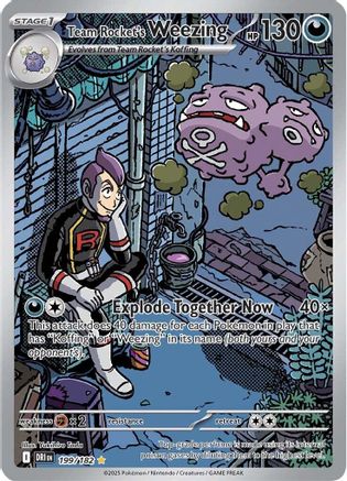 Team Rocket's Weezing 199/182 - SV10 Destined Rivals Holofoil