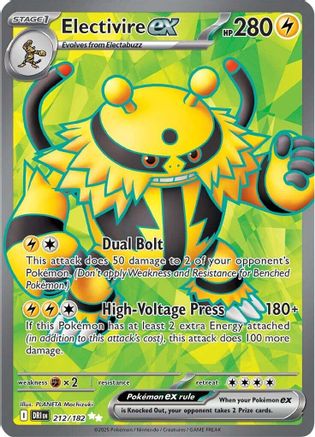 Electivire ex 212/182 - SV10 Destined Rivals Holofoil