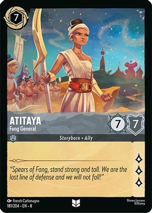 Atitaya - Fang General (181/204) - Reign of Jafar Cold Foil