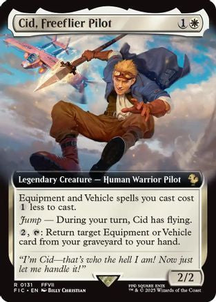 Cid, Freeflier Pilot (Extended Art) (FIC-131) - Commander: FINAL FANTASY Foil