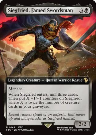 Siegfried, Famed Swordsman (Extended Art) (FIC-149) - Commander: FINAL FANTASY Foil