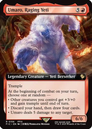 Umaro, Raging Yeti (Extended Art) (FIC-156) - Commander: FINAL FANTASY Foil
