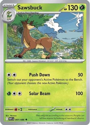 Sawsbuck 007/086 - SV White Flare