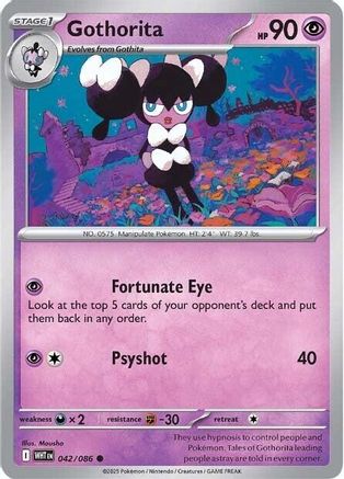 Gothorita 042/086 - SV White Flare Reverse Holofoil