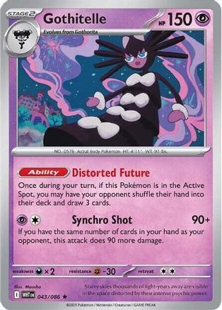 Gothitelle 043/086 - SV White Flare Holofoil