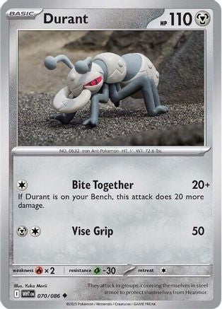 Durant 070/086 - SV White Flare Reverse Holofoil