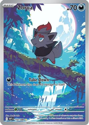 Zorua 142/086 - SV White Flare Holofoil