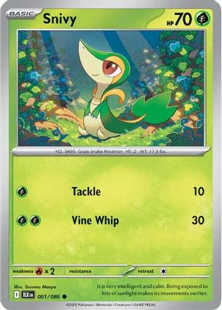 Snivy 001/086 - SV Black Bolt