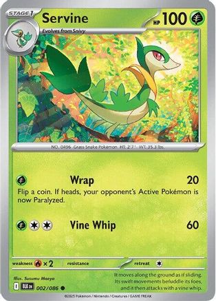 Servine 002/086 - SV Black Bolt Reverse Holofoil