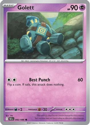 Golett 042/086 - SV Black Bolt Reverse Holofoil