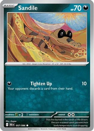 Sandile 057/086 - SV Black Bolt Reverse Holofoil
