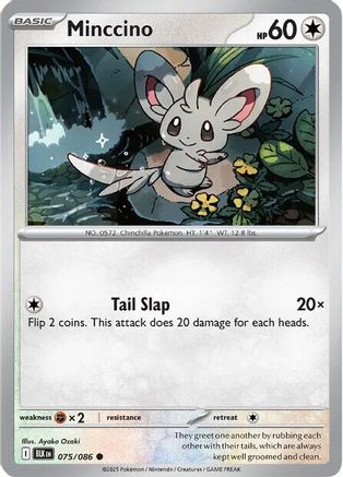 Minccino 075/086 - SV Black Bolt Reverse Holofoil