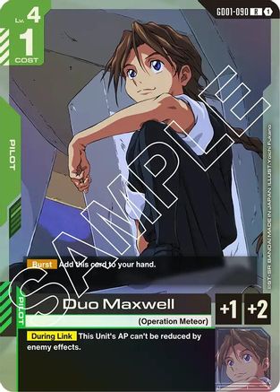 Duo Maxwell (GD01-090) - Newtype Rising Holofoil