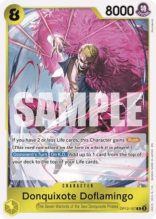 Donquixote Doflamingo (OP12-107) - Legacy of the Master Foil