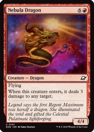 Nebula Dragon (EOE-147) - Edge of Eternities Foil