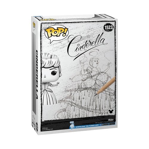 Funko Pop! #1523 Disney Sketched Cinderella Cover Art Figure with Case