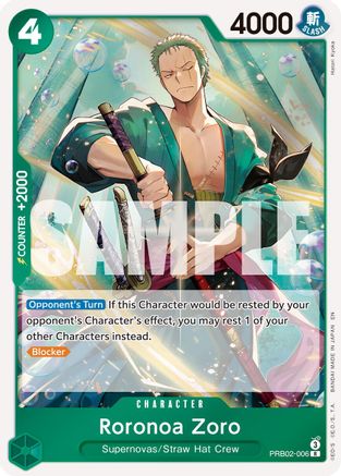 Roronoa Zoro (PRB02-006) - Premium Booster -The Best- Vol. 2 Foil