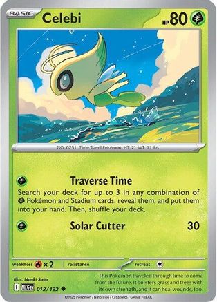 Celebi 012 - ME01 Mega Evolution Reverse Holofoil