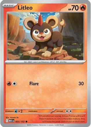 Litleo 023/132 - ME01 Mega Evolution Reverse Holofoil