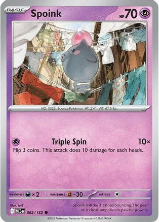 Spoink 062 - ME01 Mega Evolution Reverse Holofoil