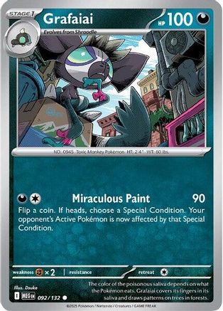 Grafaiai 092 - ME01 Mega Evolution Reverse Holofoil
