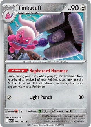 Tinkatuff 097 - ME01 Mega Evolution Reverse Holofoil