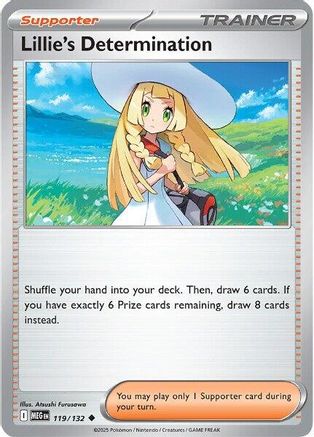 Lillie's Determination 119/132 - ME01 Mega Evolution Reverse Holofoil
