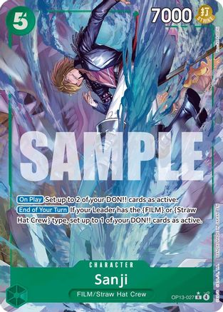 Sanji (Alternate Art) (OP13-027) - Carrying On His Will Foil