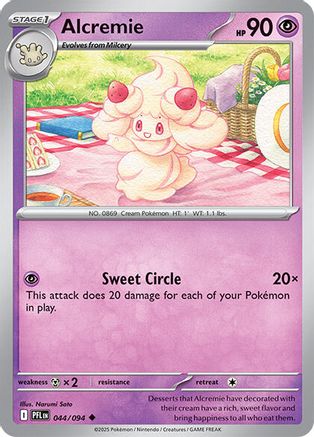 Alcremie 044 - ME02 Phantasmal Flames Reverse Holofoil