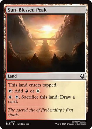 Sun-Blessed Peak (TLA-280) - Avatar: The Last Airbender Foil