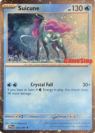 Suicune (Cosmos Holo) (Gamestop Exclusive) 026 - Miscellaneous Cards & Products Holofoil