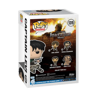 Attack on Titan Captain Levi Ackerman Funko Pop! Vinyl Figure 1315 - AAA Anime Exclusive