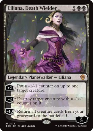 Liliana, Death Wielder (ECC-078) - Commander: Lorwyn Eclipsed