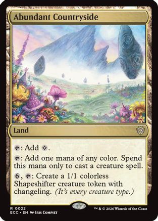 Abundant Countryside (ECC-022) - Commander: Lorwyn Eclipsed