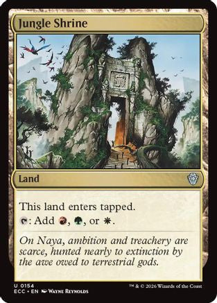 Jungle Shrine (ECC-154) - Commander: Lorwyn Eclipsed