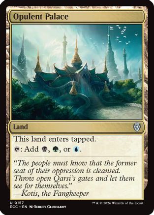Opulent Palace (ECC-157) - Commander: Lorwyn Eclipsed