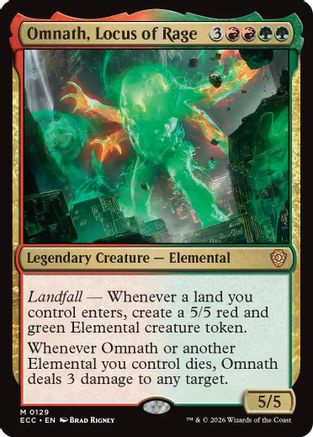 Omnath, Locus of Rage (ECC-129) - Commander: Lorwyn Eclipsed