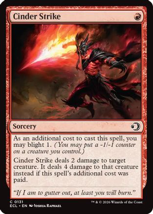 Cinder Strike (ECL-131) - Lorwyn Eclipsed